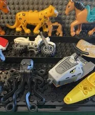 LEGO Minifigure Bulk Accessories Pieces Horses Octopus Manta Ray Boat Big Cats