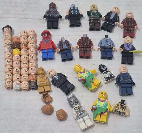 Lego Minifigure Parts Lot Super Heroes Flesh Heads Harry Potter/CMF & More