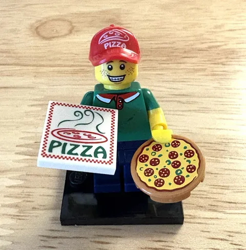LEGO Series 12 Pizza Delivery Man