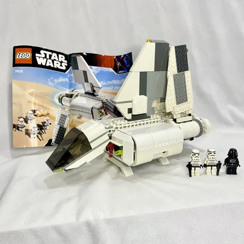 2007 LEGO Star Wars Imperial Landing Craft Complete But No Sandtroopers 7659 