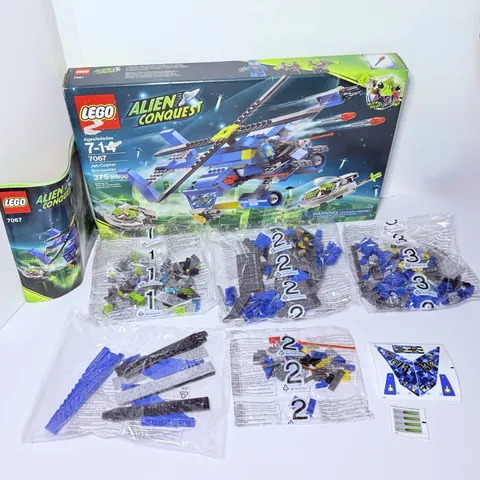 LEGO ALIEN CONQUEST 7067 Jet Copter Encounter New Open Box Sealed Packs Complete