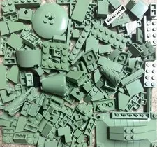 LEGO 192 Pc Sand Green Assorted Lot