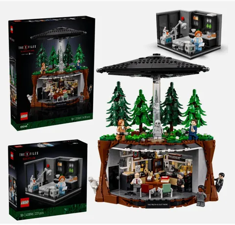 The X-Files Lego Ideas 21369 + Scully's Lab GWP 40896 (damaged box) New Sealed