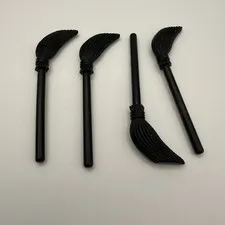 Lego Minifig Broom - PN 4332 - Black - 4 Pieces Harry Potter LOTR