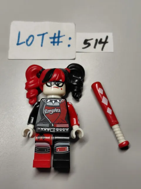 Lego Harley Quinn Minifigure 70922 70906 *with bat* sh0306 DC - FREE SHIPPING 