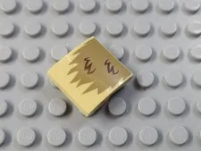 LEGO Tan 2x2 Curved Slope with 10245 Reindeer Fur Pattern