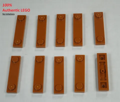 LEGO NEW 1x4 Dark Orange Plate with Two Studs (10x) 6257603 Brick 41740
