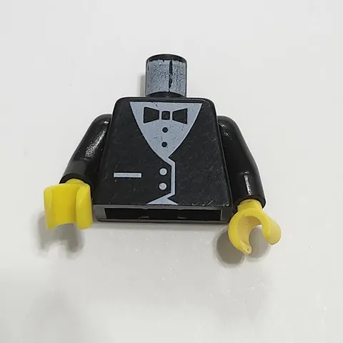 Lego Black Tuxedo Suit Bow Tie Groom Marriage Party Minifig Minifigure