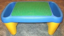 LEGO DUPLO LAP PLAY TABLE blue yellow Storage green baseplate children - used
