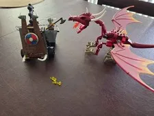 LEGO Vikings: Viking Catapult Versus the Nidhogg Dragon 7017 Incomplete