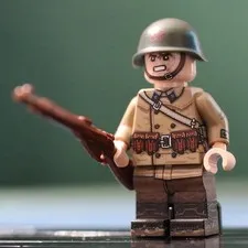 LEGO Minifig Co. Custom WW2 Russian Soldier Minifigure With BrickArms