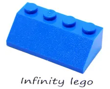 8 LEGO Blue Slope 45°  2 x 4 (3037) - 8 Pieces