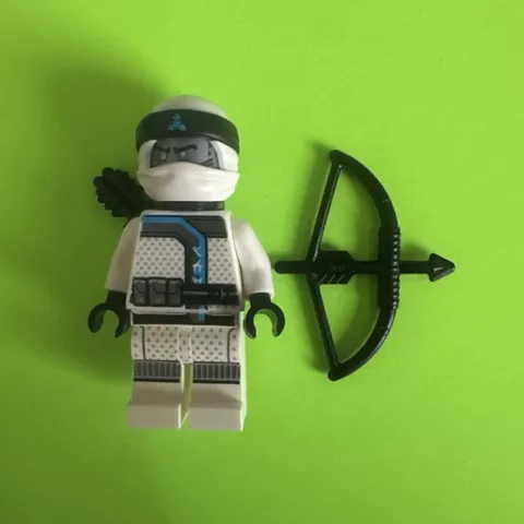 Lego Ninjago Mini Figure Zane Sons of Garmadon Retired with Weapons
