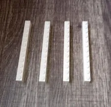 4 pieces White Genuine Lego 1 x 12 Bricks part 6112 WYSIWYG IRL u get 4 pieces