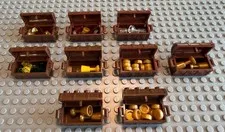 Lot of LEGO treasure chests w/ treasure