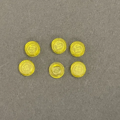 Lego 98138 Transparent Yellow Replacement Parts Pieces Lot of 6