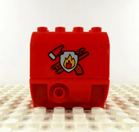 Lego Duplo Water Tank Fire Truck large red