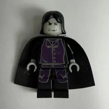 LEGO Harry Potter Professor Severus Snape Minifigure, Glow Head hp012 2001-2003