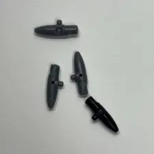 LEGO 61190e Black Gray Minifigure helmet floodlight for SW Clone Trooper Lot (4)