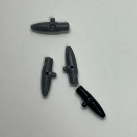 LEGO 61190e Black Gray Minifigure helmet floodlight for SW Clone Trooper Lot (4)