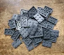 LEGO Dark Bluish Gray Plate 2 x 3 QTY 50. Part No. 3021.