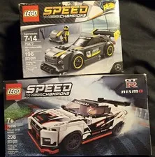 (2) Lego Speed Champions  75877 Mercedes AMG GT3 & 76896 Nissan GT R Nismo