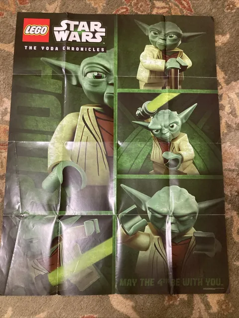 New Lego Star Wars YODA Chronicles 2013 Promo Poster 30" x 24" Minifigure