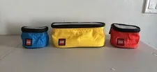 LEGO 3 PIECE STORAGE ORGANIZER CUBES  Fabric Multi-use School Office Bricks Etc