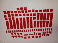 100 piece lot Lego red plates great for creative MOC actual items in pics 2 bys