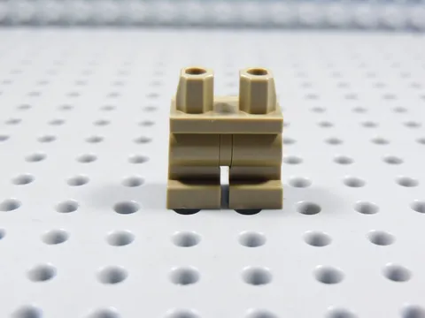 LEGO Dark Tan Short Moveable Plain Legs Pants Minifig BG