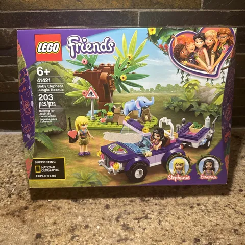 LEGO Friends 41421 Baby Elephant Jeep Jungle Rescue 203pcs National Geographic 