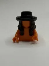 Lego Angelica Dark Brown Minifigure, Hair Combo, Hair with Hat  HP#18