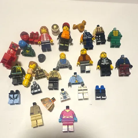 LEGO Minifigure Parts Bulk Lot Heads Torsos Legs Accessories Multicolor