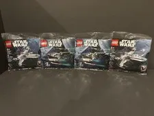NEW Lot of 4 LEGO polybag sets 30685 TIE-INTERCEPTOR and 30654 REBEL X-WING!