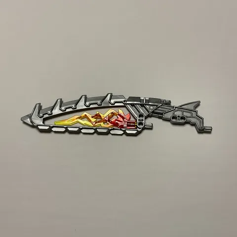 LEGO Bionicle Weapon Sword / Shield 19992 Flat Silver with Flame 11302pb01 x1