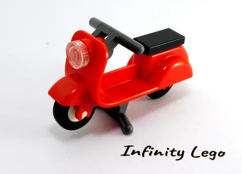 LEGO Red Scooter Motor Cycle Bike Motorcycle Friends (3373 15396) - x1