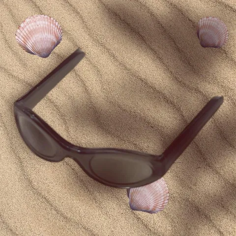 Barbie Doll BLACK GREY Small Glasses Sunglasses Shades Ken Clone Bratz