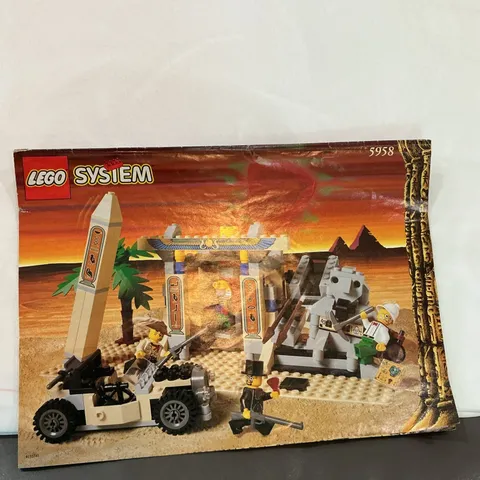 LEGO Instruction Manual Only for Adventurers Desert Set 5958, Mummy’s Tomb