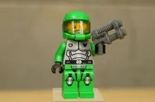 LEGO Minifigure Galaxy Squad Green Chuck Stonebreaker GS009 & Blaster