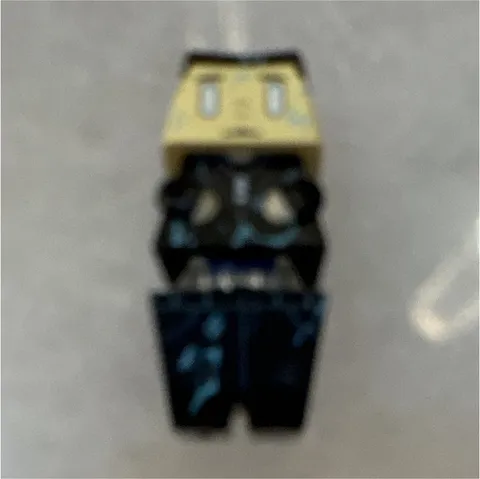 LEGO Minifigure Lower Body Legs Part Black with Dark Blue Printing