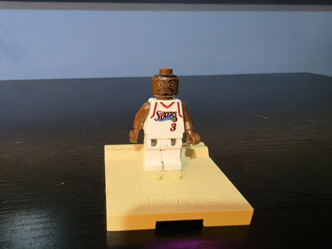 LEGO Sports Basketball Allen Iverson NBA Minifigure #3 White Jersey