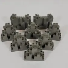 Vtg 90s LEGO Castle DARK GREY Rock Wall BURP LURP Panel 6082 6083 Part Lot