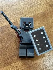 LEGO Minecraft Minifigure: Netherite Knight Deep Dark Battle w Sword & Shield