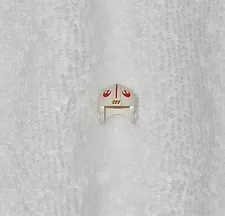 LEGO Star Wars - Rebel Pilot Helmet - x164px2 - Red Alliance Symbol & Stripe