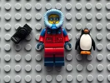 Lego Series 16 Minifigure Wildlife Photographer col16-7 Camera Penguin