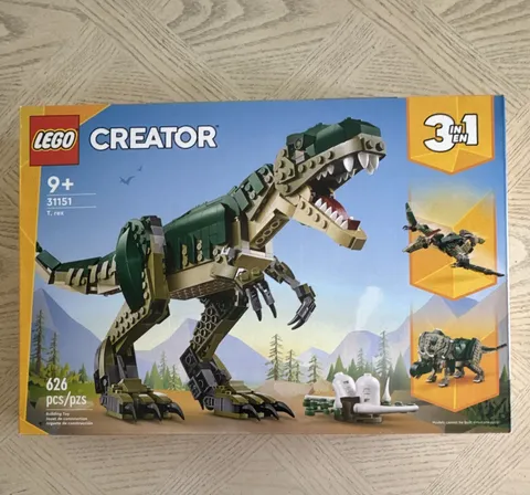 LEGO Creator 3-in-1 T. rex 31151 Dinosaur Set 626 pcs Ages 9+