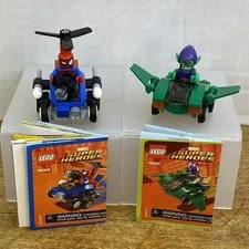 LEGO Marvel Super Heroes 76064 Mighty Micros Spider-Man Green Goblin Lot