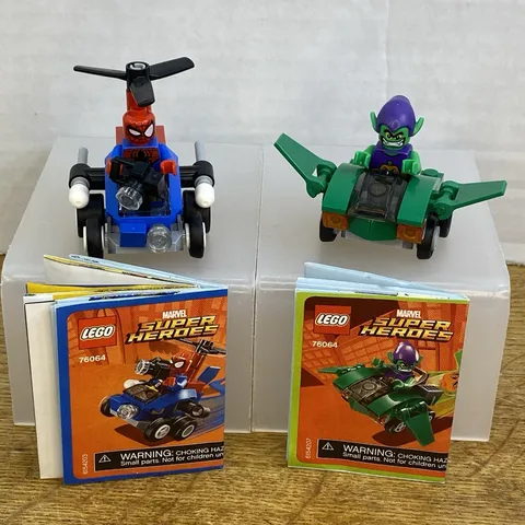 LEGO Marvel Super Heroes 76064 Mighty Micros Spider-Man Green Goblin Lot