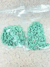 Lot Of 100 NEW Lego 15712 1x1 Modified Tile Clip Sand Green Plates Harry Potter