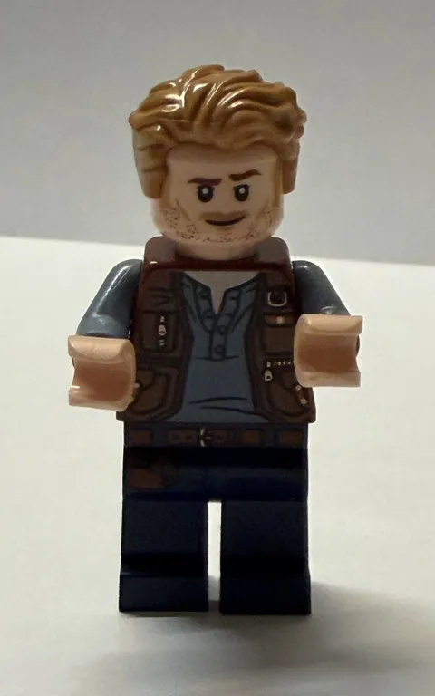 LEGO Owen Grady Minifigure ID JW023 Jurassic World Theme Pre-Owned 